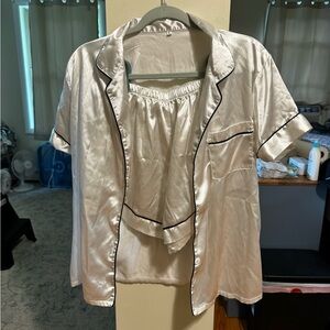 Silk pajamas